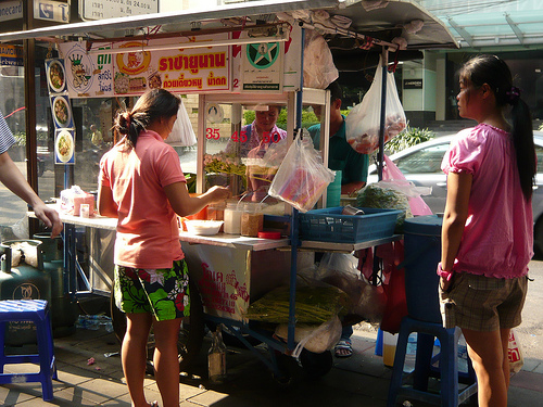 bangkok food stand photo