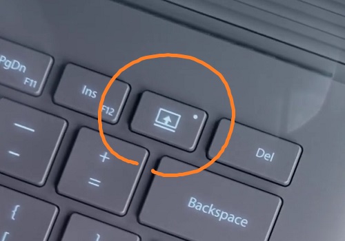 SurfaceBook release button