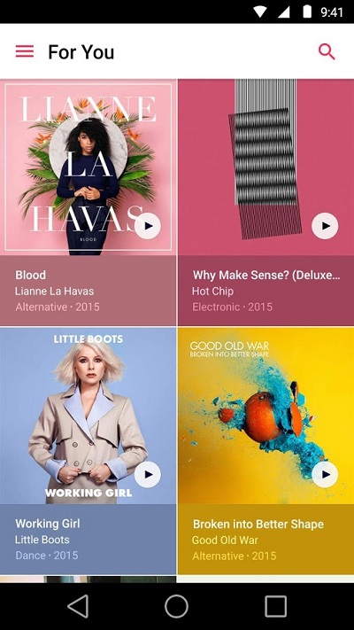 Apple Music for Android - For You