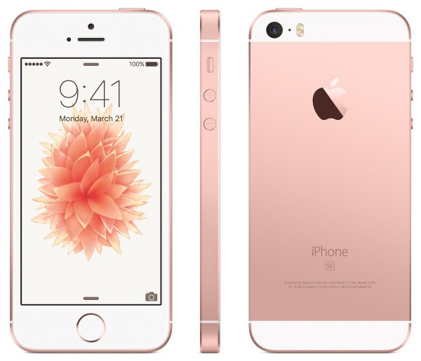 iPhone SE rose gold