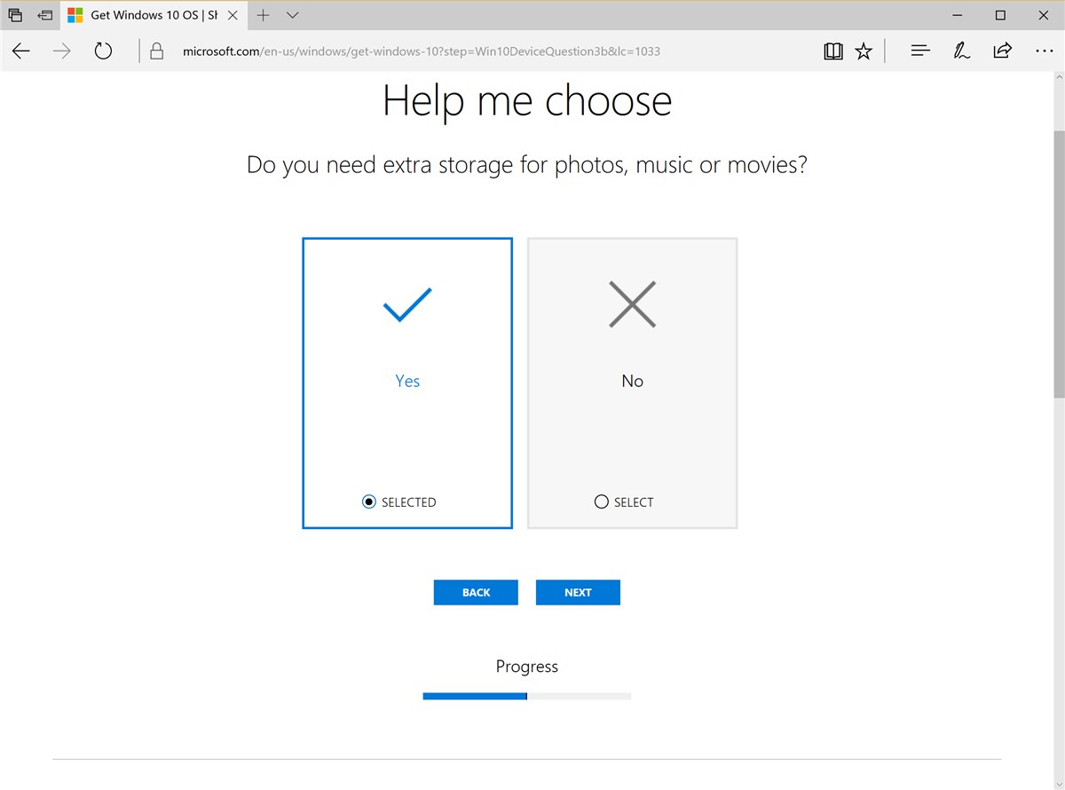 Microsoft Help me choose - 10