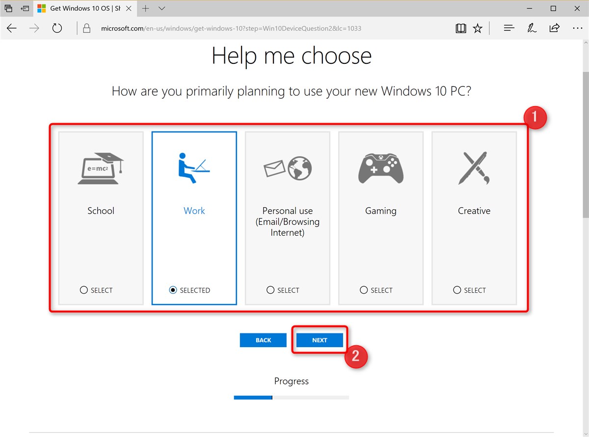 Microsoft Help me choose - 3