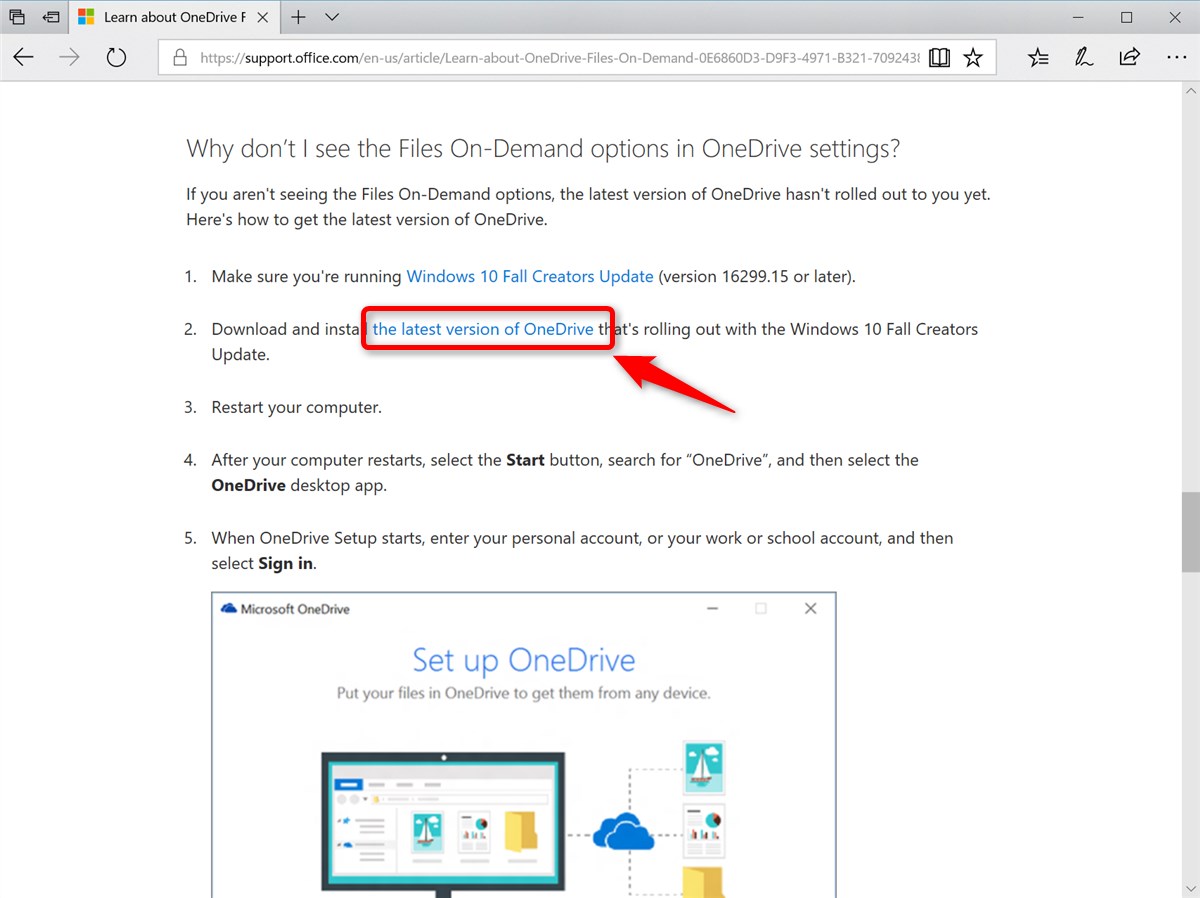 OneDrive file on-demand - 1