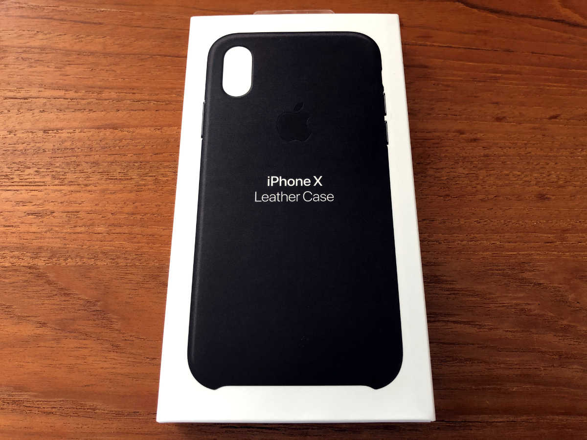 iPhone X genuine leather case - 1