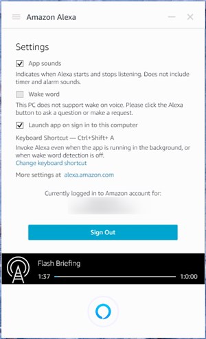 Amazon Alexa app on Windows - 13