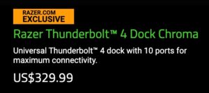 Razer Thunderbolt 4 Dock Chroma - 5