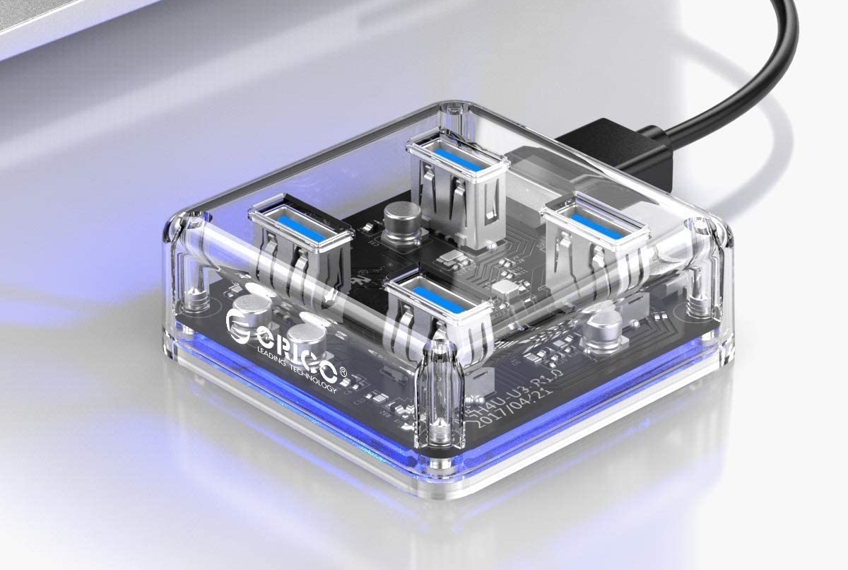ORICO 透明USBハブ - 1